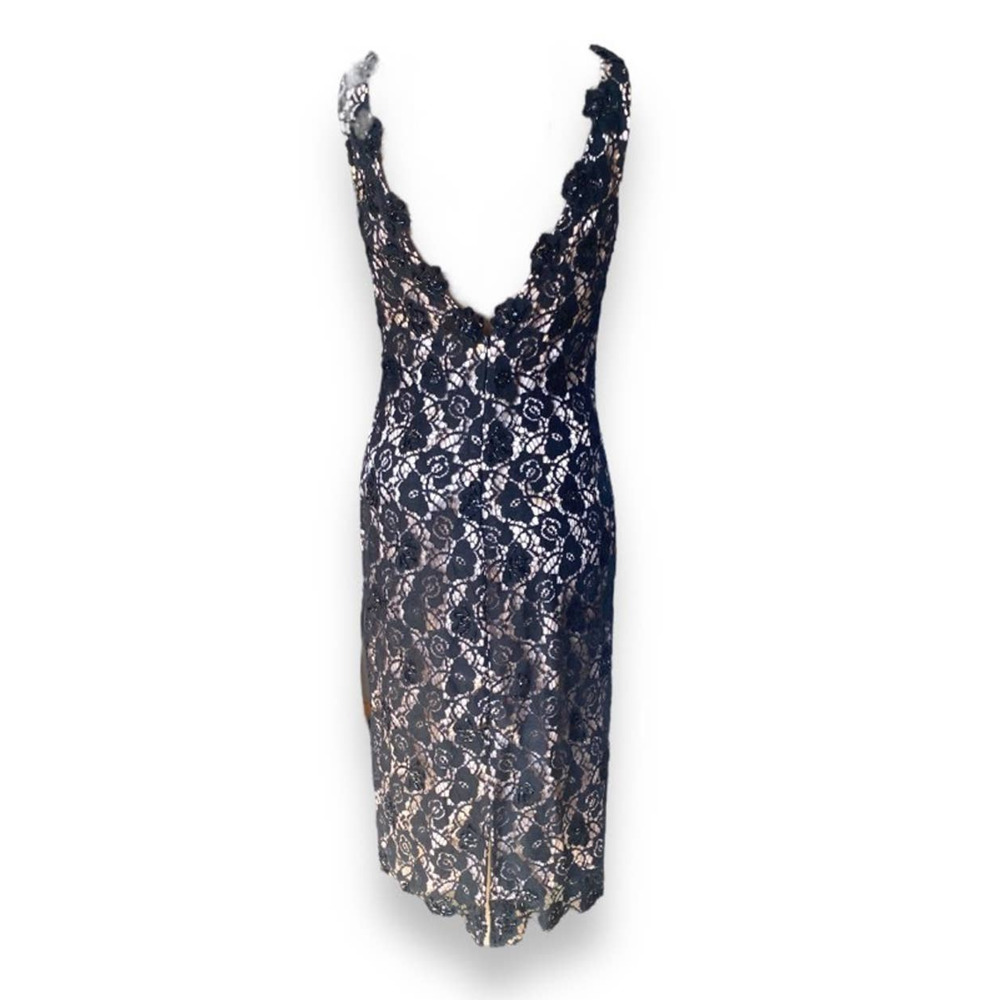 JS Boutique Lace Sleveless Bodycon Midi Dress - Picture 4 of 7